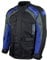 ROLEFF Herren Motorradjacke mit CE Protektoren, Schwarz-Blau, 4 XL