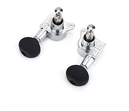 2R 2L Geschlossen, Köpfe Saiten-Stimmschlüssel Banjolele-Stimmwirbel, Knöpfe Aluminiumlegierung Maschinen-Stimmwirbel Rechts Pegs Mechaniken für Ukulele