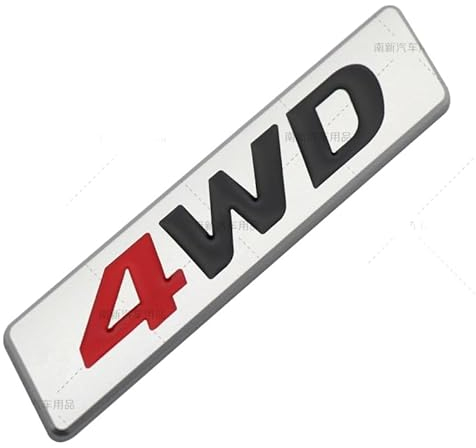 Sedcar Hochwertiger 4WD Auto Aufkleber Emblem passend für New Tucson 1.6T, ix45, Allrad Emblem zur Personalisierung (Rot-schwarz)