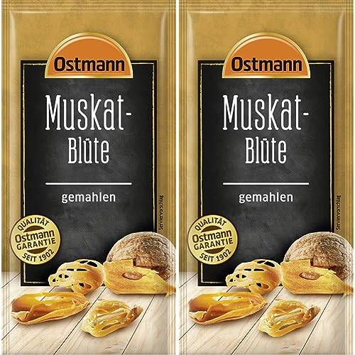 Ostmann Gewürze Muskatblüte gemahlen, 10 g (Packung mit 2)
