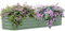 Outsunny Letto per Orto Rialzato Modulare 150x62x30cm, Cassone per Orto in Acciaio Galvanizzato con Fondo Aperto, Verde