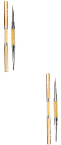 FOMIYES 2pcs Nail Art Tools for Gel Nails Dual End Brush Pen for Professional Amateur Artists
