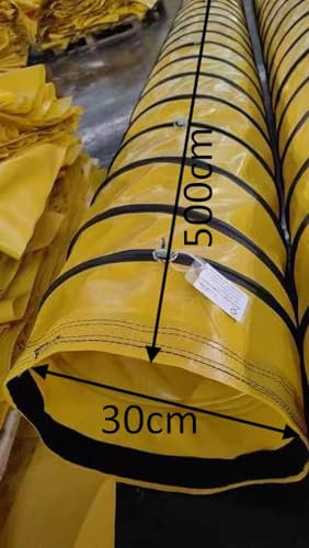 Warmluftschlauch Druchmesser 30cm Länge 5m Farbe Gelb
