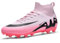Fussballschuhe Herren Professionelle Fussballschuhe Unisex Outdoor Kinder hohe Bande für Kunstrasen geeignet AG Wettkampf- Trainingsschuhe,Rosa AG 33