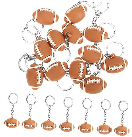BESPORTBLE 12 Rugby-fußball-schlüsselanhänger-set Zum Vatertag Für Jungen Süße Schlüsselanhänger Für Auto Schultasche
