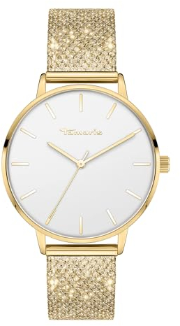 Tamaris Damen Analog Quarz Uhr mit Edelstahl Armband TT-0149-MQ