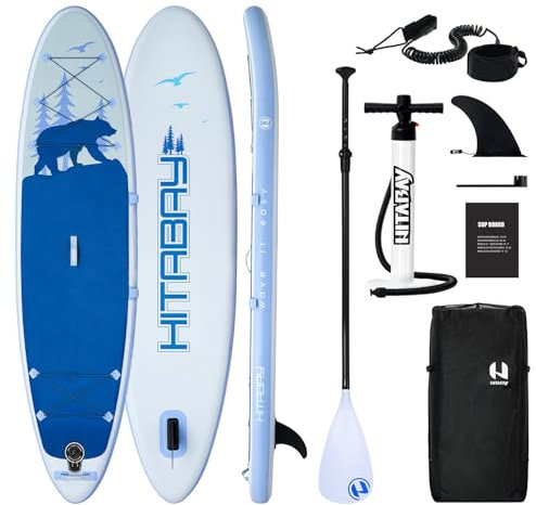 Stand Up Paddling Board mit Komplettes Paddle Board Zubehör | Aufblasbares SUP Board 290/320/335cm SUP Board Set für Jugendliche & Erwachsene