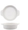 Wfxjyg2223 Auflaufform, Backform Keramik Amphore Backform Unregelmäßige runde Schale Haushaltstiefe Schale Gemüseschale Western Spaghetti Backschale Auflaufformen für den Ofen(Weiß)