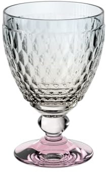 Villeroy & Boch - Boston Pearl verre à eau à pied aux éclats multicolores, résistant au lave-vaisselle, verre à eau, verre à jus de fruits, verre à boire, verre coloré, verre cristallin