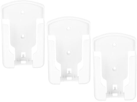 Holibanna 3 Pezzi Gancio Per Telecomando Supporto Per Telefono a Parete Rack Del Condizionatore D'aria Supporto Per Telecomando Da Divano Porta Cellulare Da Parete Plastica Bianca