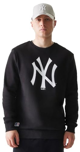 New Era Herren Nos MLB Regular Crew Neck Neyyan Blkwhi Pullover