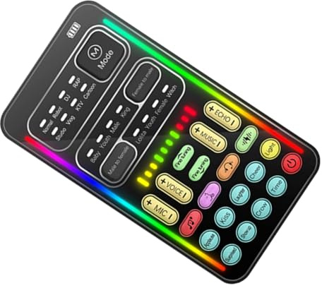 QUMIIRITY 1 Satz Mini Stimmenverzerrer Tragbares zur Sprachveränderung für Live Übertragungen Aufnahmen Kompatibel mit Telefonen Computern für Unterhaltung Online Spiele