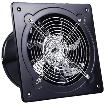 veco chajor 250mm Abluftventilator Industrie Wandventilator 1680m³/h Wandlüfter mit Maschensieb Auspuffventilator mit EU-Stecker Aluminium Fensterventilator für Keller Garage Küche