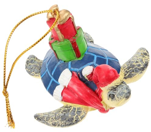 HOLIDYOYO Schildkröten Weihnachtsdeko Aus Handgefertigtem Resin Für Fenster Türen Und Baum Geeignet Für Familie Und Kollegen