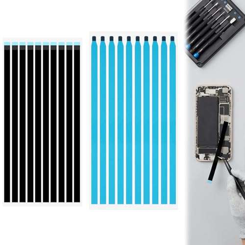 Fyntave 20 Pcs Laptop Screen Double Sided Tape Pull Tab Stretch Tape for Laptop Easy To Pull Adhesive Tapes LED Screen Stretch Tapes Suitable for LCD Panels Batteries and Casings