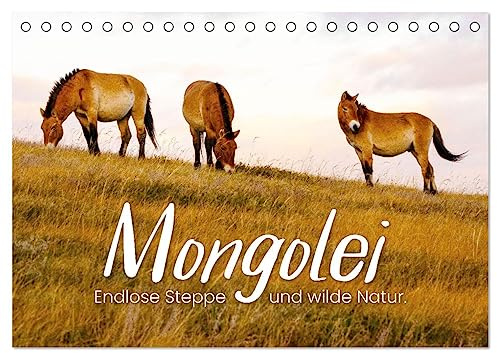 Mongolei - Endlose Steppe und wilde Natur. (Tischkalender 2026 DIN A5 quer), CALVENDO Monatskalender: Eine unbeschreibliche Reise durch ein unbekanntes Land. (CALVENDO Orte)