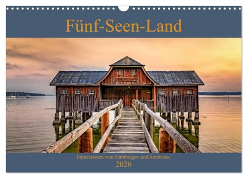 Fünf-Seen-Land (Wandkalender 2026 DIN A3 quer), CALVENDO Monatskalender: Impressionen vom Starnberger- und Ammersee (CALVENDO Natur)