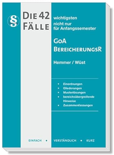 Die 42 wichtigsten Fälle - GoA /Bereicherungsrecht: Einfach - Verständlich - Kurz