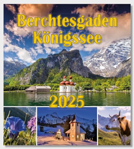 Berchtesgaden Königssee Postkartenkalender 2025: mit Mondphasen und allen Motive als Postkarte mit Schnittkontur