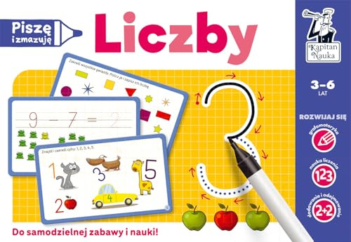 Liczby Piszę i zmazuję Kapitan Nauka