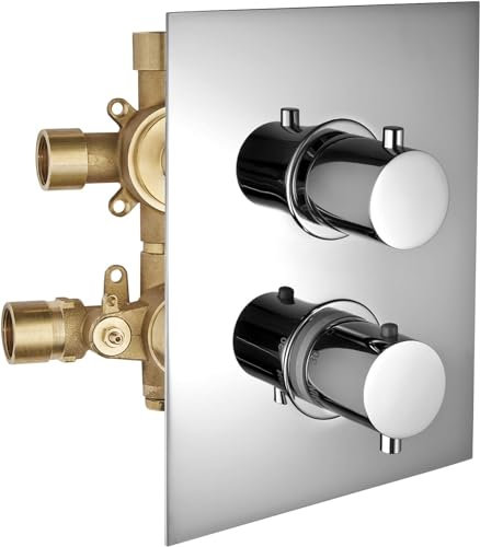 Rubinetto miscelatore incasso doccia termostatico deviatore 3 vie Idrotech Mimo