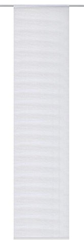 Home fashion Schiebevorhang Bambus-Optik Versteift, Polyester, Wollweiß, 245 x 60 cm, 1 Einheiten