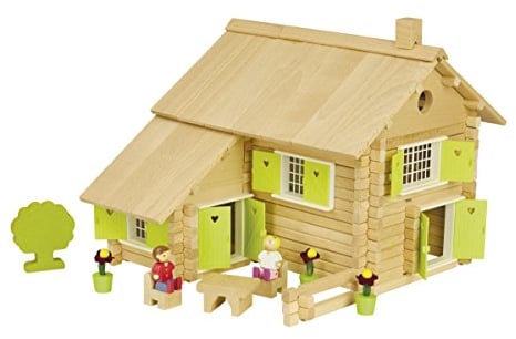 Jeujura - 8049- Jeux de Construction-Maison en Rondins - 240 Pieces, Taille unique