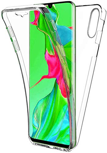 COPHONE® Coque Compatible Huawei P30 Transparente 360 Protection intégrale Avant Souple + arrière Rigide. Housse Tactile 360 degres Anti Choc.