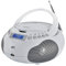 Majestic AH-265 Dab Boom Box Portatile con Radio Dab/Dab+/FM Stereo, Lettore CD/MP3, ingressi USB/AUX-in, Bianco