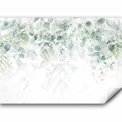 murando - Fototapete Vlies grüne Blätter, 250x175 cm, Schlafzimmer, Full HD | Full HD Druck, 3D-Effekt, lichtbeständige Farben, ideal fürs Wohn- oder Schlafzimmer, schnelle Montage, lichtbeständig, edel