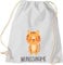 Kleckerliese Kinder Turnbeutel Schule Kindergarten Rucksack Tasche Tiermotiv personalisiert Name Tiere Tiger, hellgrau