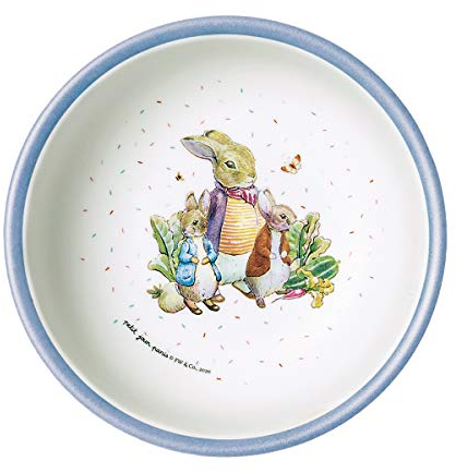 Petit Jour Paris Bol Pierre Lapin bleu Parfait pour le déjeuner, Multicolore