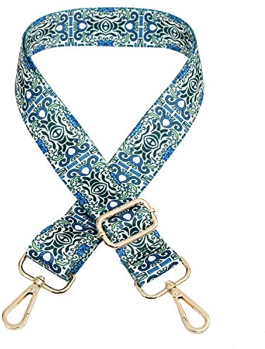 Schultergurt Tragegurt Bunter Verstellbarer Tschengurt Umhängegurt für Schultertasche Tragetaschen und Handtaschen Blumen Muster 80-140cm Schulterriemen