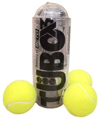 TuboPlus - TuboX3 Crystal + Bomba con Manometro BETO - Presurizador de Pelotas de Tenis y Padel