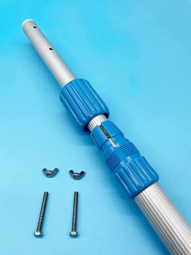 Mugar-VARIOS PRODUCTOS PISCINAS. Mangueras de 32 y 38mm, Limpiafondos palometa y clip, recoge hojas Mangos, terminales para Mantenimiento Piscinas (Mango telescópico 5m)