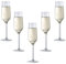 Set of 6 Champagne Flutes Glasses Cava Prosecco Glass 220ml 7.44oz 22cl