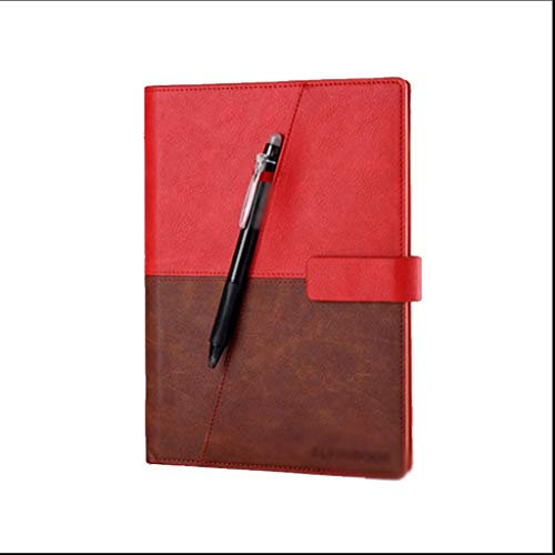 Notizbuch, intelligentes Notizbuch, wiederbeschreibbar, lose Blätter, handgeschriebener elektronischer Notizblock, Geschenke, Firmengeschäftspapier, Farbe: Rot, Größe: 23,2 x 17 cm