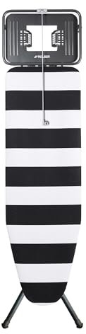 Bügelbrett Rolser K-TRES Black Tube - Lido Schwarz und Weiß - 120x38 cm