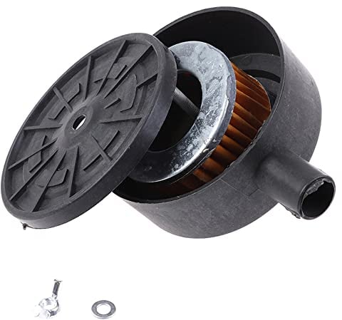 Tiardey 1/2 PT 20mm Thread Compressor Air Intake Filter Metal Silencer Noise Muffler with a Replacement Element