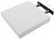 ETREXONLINE Étagère Murale Bois MDF 25x25x4cm Couleur Blanche, Étagère Murale Fixation Invisible Charge Maximale 5KG