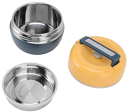 0.8L Stainless Steel Thermal Lunch Box 2 Layer Insulated Lunch Containers Vacuum Insulated Food Jar Multi Layer Combination