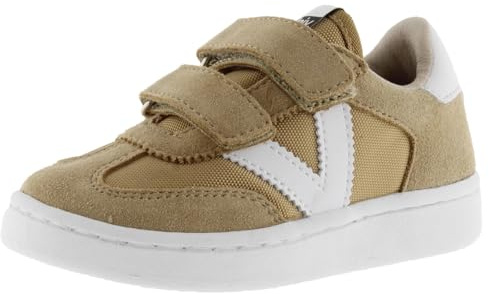 victoria Low-Top Unisex Millas Nylon & Passende Spaltlederteile & Klettverschlüsse 1118105 für Kinder Taupe 34