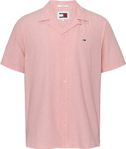 Tommy Jeans Chemise Homme Ref 62930 TIC Rose - Ros - S