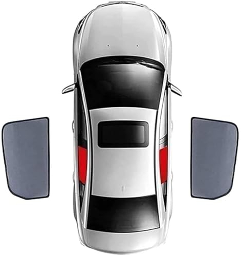 Auto Seitenfenster Sonnenschutz für VW Polo GTI 2012-2023, Front Heck Window Sun Shade Visor Uv Schutz Faltbare Sonnenblende Schutzabdeckung ZubehöR,2pcsrear