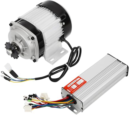 HuKaiL Elektromotor, 48V/DC 750W/526RPM Elektrischer Bürstenloser Gleichstrommotor Kit mit Brushless Controller, Brushless Eletromotor bis 300KG für Dreiräder, E-Bikes, Elektroroller