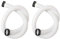 Bigking 2PCS Pool Pump Replacement Hose, PP Material, Clears Water Pipes, Filters Drain Pipes, Maintains The Sanitary Environment of The Swimming Pool, Improves The Swimming Experience (White)