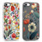 RUMDEY 2 Pack Clear Phone Case for iPhone 7/8 / SE 2020 / SE 2022 4.7 inch, Cute Flower Floral Aesthetic Pattern Design Protective Soft Slim Shockproof TPU Bumper Cover for Girls Woman-Flower 05