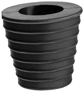 Fenteer Accesorio de Base de cuña de Cono de Paraguas de 38mm para Soporte de sombrilla Multiusos para Exteriores de Goma, Negro
