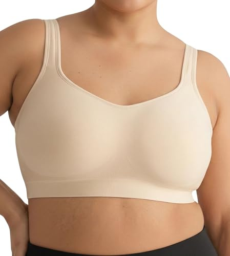 Conturve Bras for Women Wire Free Bra Adjustable Shaper Bra (Cups AA-FF) +with Extra Bra Extender Offers Back Support