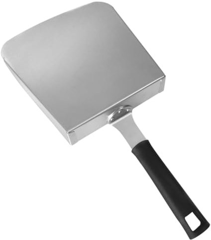 Mikinona Pelle Alimentaire Acier Inoxydable Multi- pour Spatule Ergonomique pour Frites et Poulet Frit Ustensile de Cuisine et Facile à Nettoyer